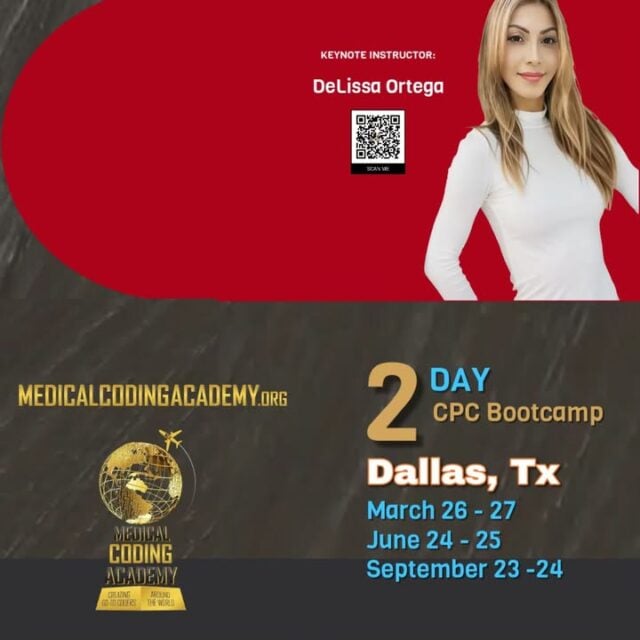 Become a Medical Coder With MCA.  Medical Coding Academy offers 2 different learning platforms. 

✅ Option 1: 100% Online, Self-Paced Training.   Finish the online in as little as 2 Months

✅ Option 2: The 2 Day in person training. This course includes lots of heavy pre-work needing to be completed prior to the start of the course. Finish the in person course in 2 days. 

You chose 💕

✅ Finish the in person course in 2 days
✅ Get your certificate from Nationwide Highly Recognized Certificate
✅ Ready to sit for for CPC immediately after either course 
✅ 

Thousands of busy adults nationwide have started towards Medical Coding career with Medical Coding Academy.  MCA jumps to the top because of our very own  A+ leading  instructor and founder Mrs Delissa Ortega.  MCA is a highly regarded School that is recognized by all employees nationwide. MCA has been turning out invaluable equipped medical coders since 2012.  Be sure and check out our raving reviews.  No other school has ever come close to the stellar reviews from the MCA alumni. 

Enroll Today! Call or Text 469-877-0881
medicalcodingacademy.org

#3daycourseatlanta #3daybootcampatlanta #gotocoders #delissaortega #putgodfirst #medicalcoding #medicalbilling #ccsp #medicalcodingacademy #workfromhome #ahima #aapc #Healthcare #medicalassistant #dentalassistant #crna #cpc #mdicalcoder #medicalcodingschool #passthetest #medicalbillingandcoding #medicalbiller #medicalcodingonline #bestonlinecourse #cpcpracticequestions #prepareforcpc #cpcstudycases #medicalcodingguidelines